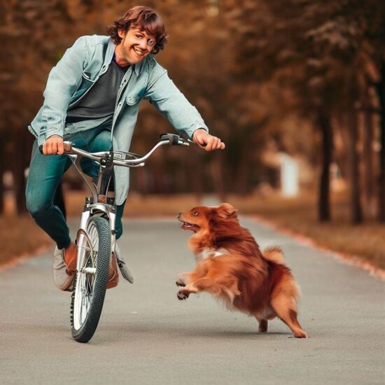 Jak nauczyć psa biegać przy rowerze